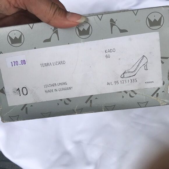 PETER KAISER PEEP TOE LEATHER SHOES.  NEW - Picture 6 of 8